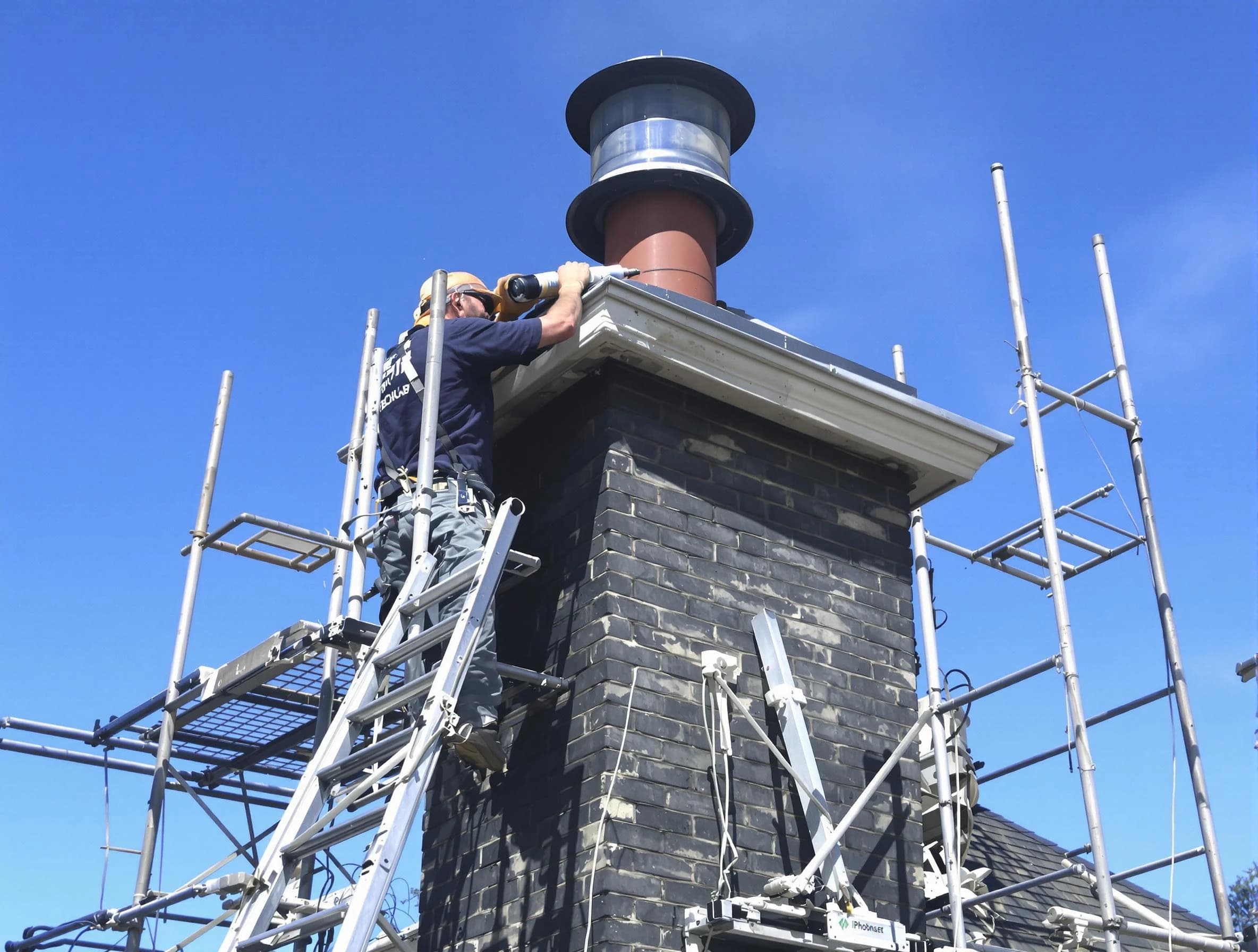 Sturdy chimney crown finished by Christiana Chimney Sweep in Christiana, TN