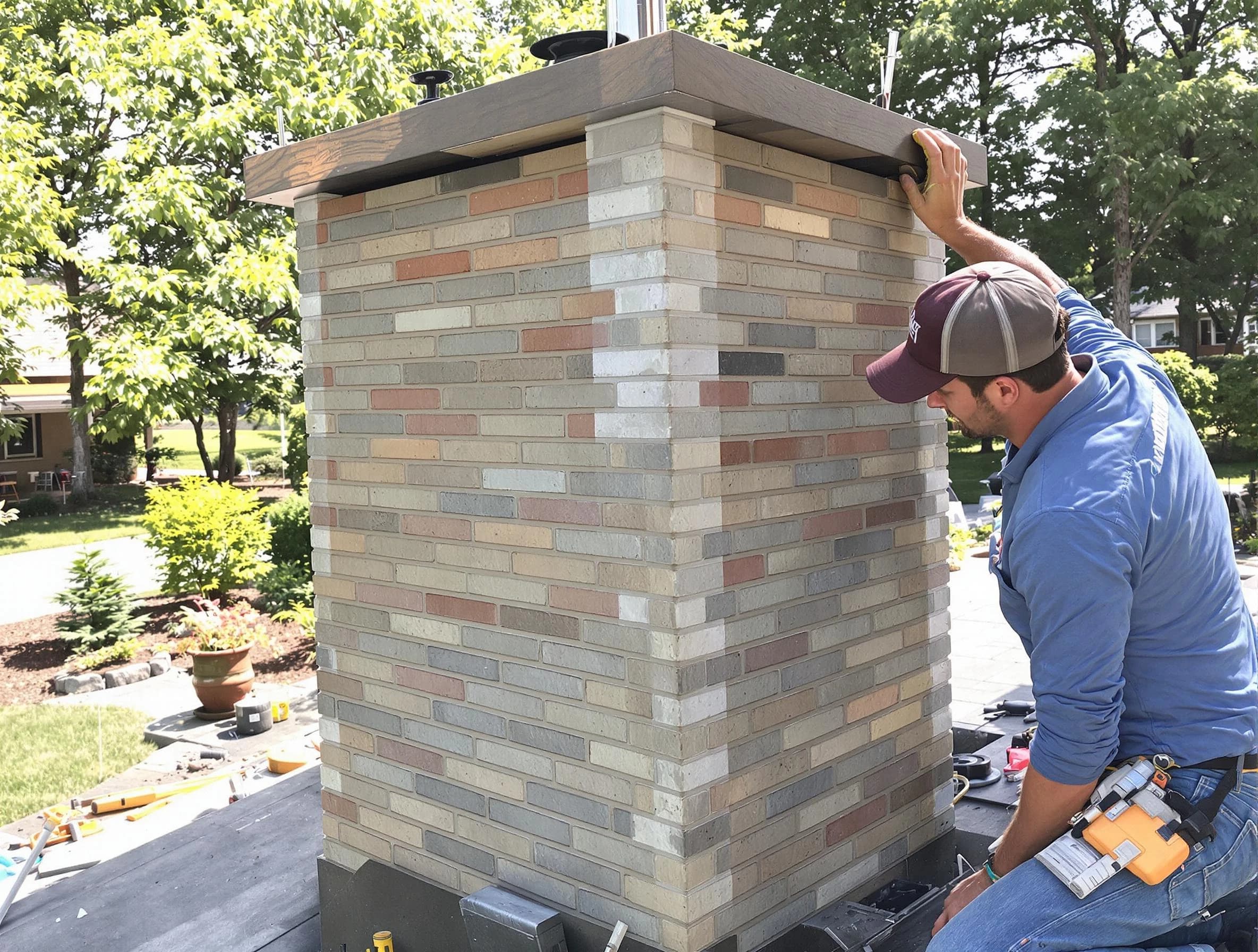 Christiana Chimney Sweep completing a modern chimney remodel in Christiana, TN