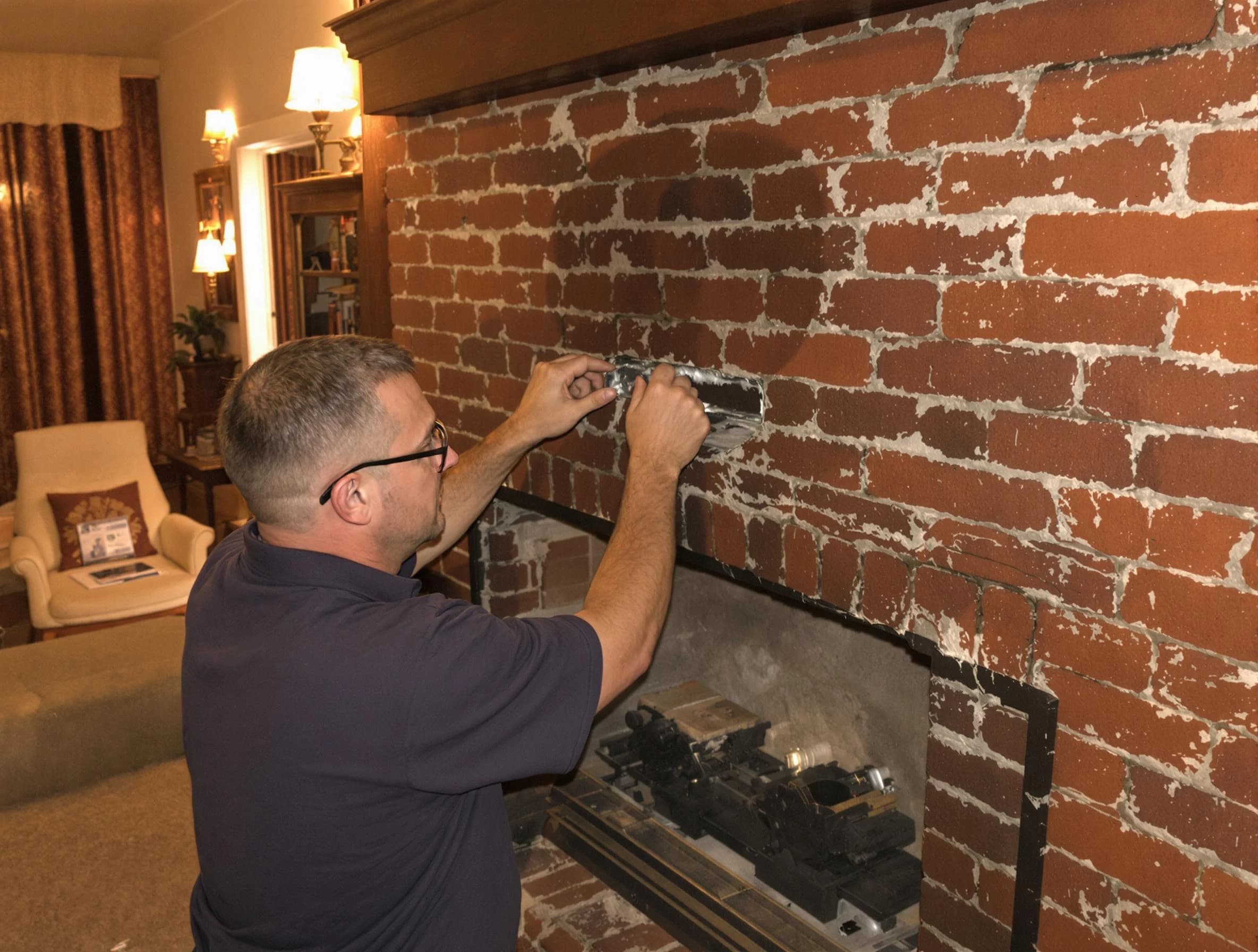 Christiana Chimney Sweep expert fixing a fireplace in Christiana, TN