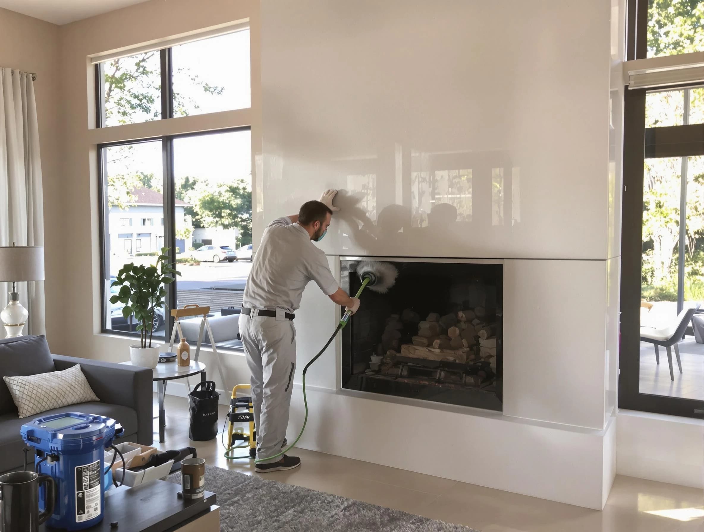 Christiana Chimney Sweep performing thorough soot removal in Christiana, TN