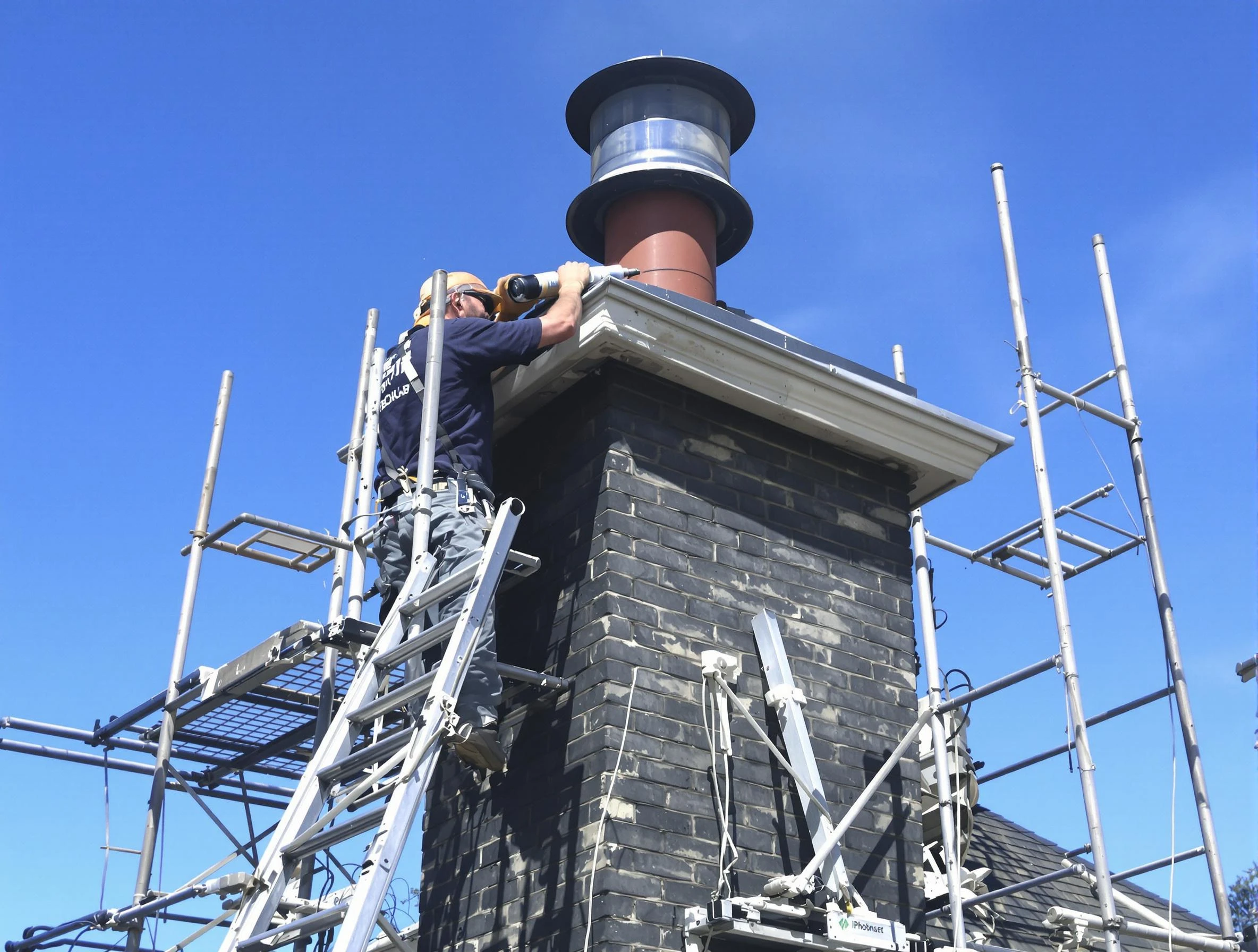 Sturdy chimney crown finished by Christiana Chimney Sweep in Christiana, TN