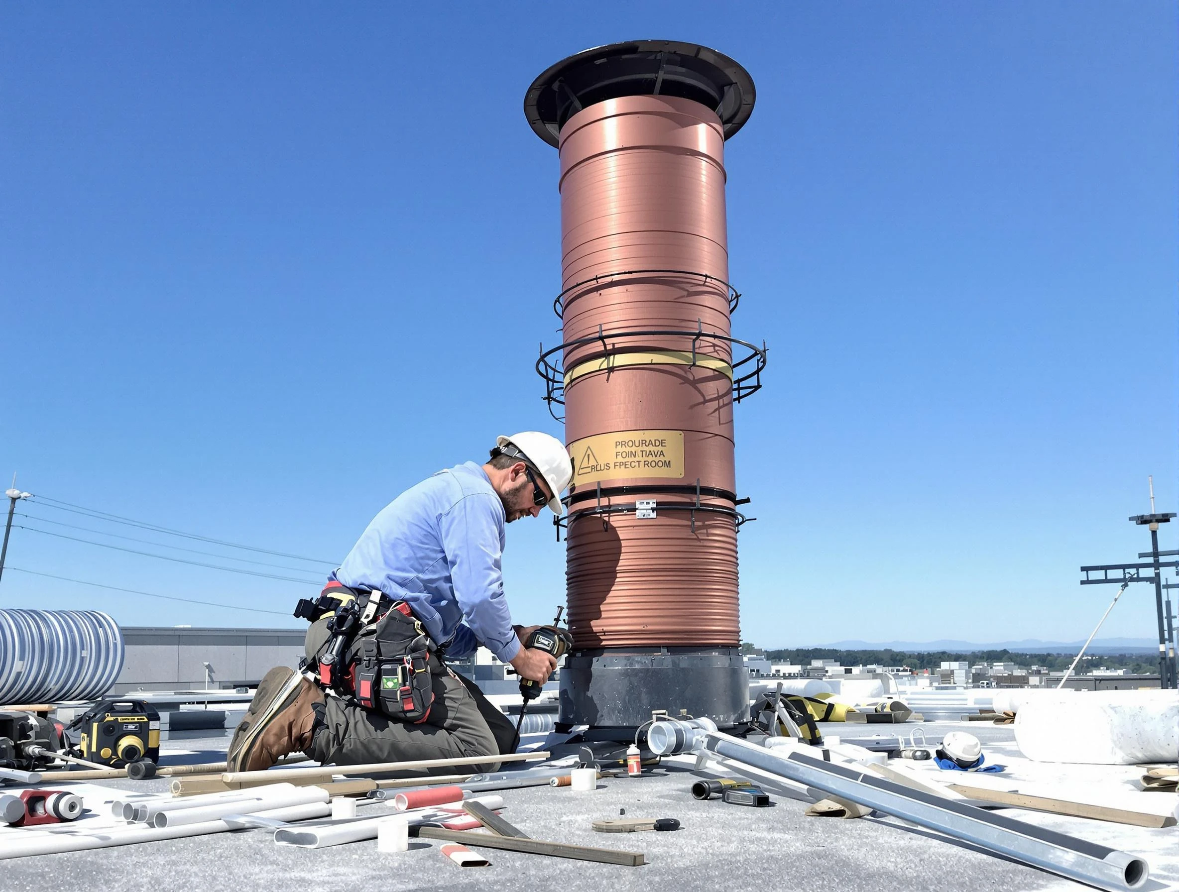 Installed chimney liner by Christiana Chimney Sweep in Christiana, TN